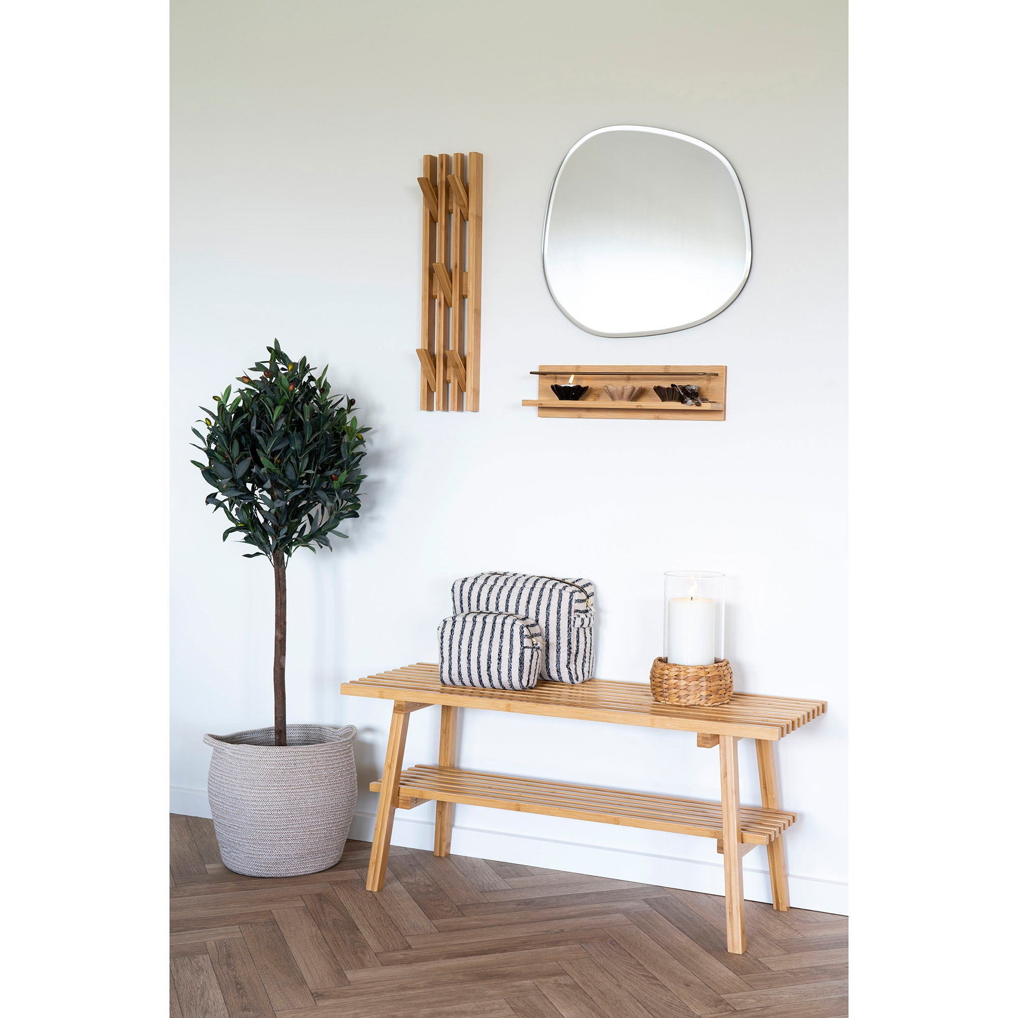 Ember – Wandregal, Bambus, naturfarben